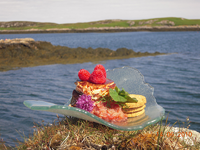 Salar Smoked Salmon with soured rhubarb compote