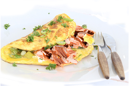 Salmon Omelette